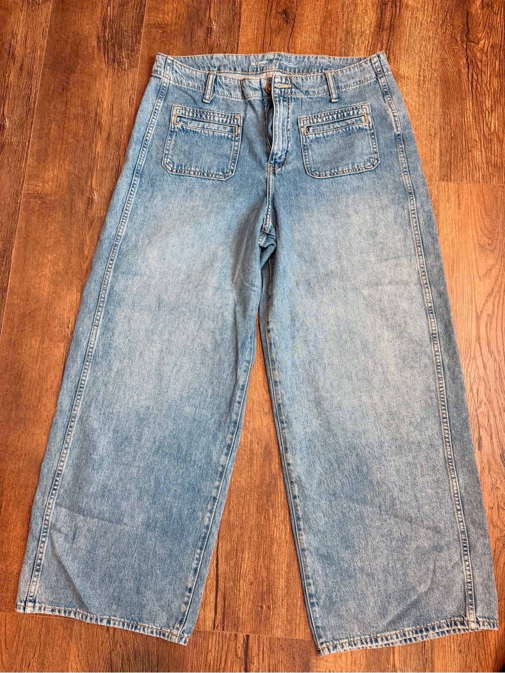 Old Navy Light Blue Baggy Wide Leg Jeans